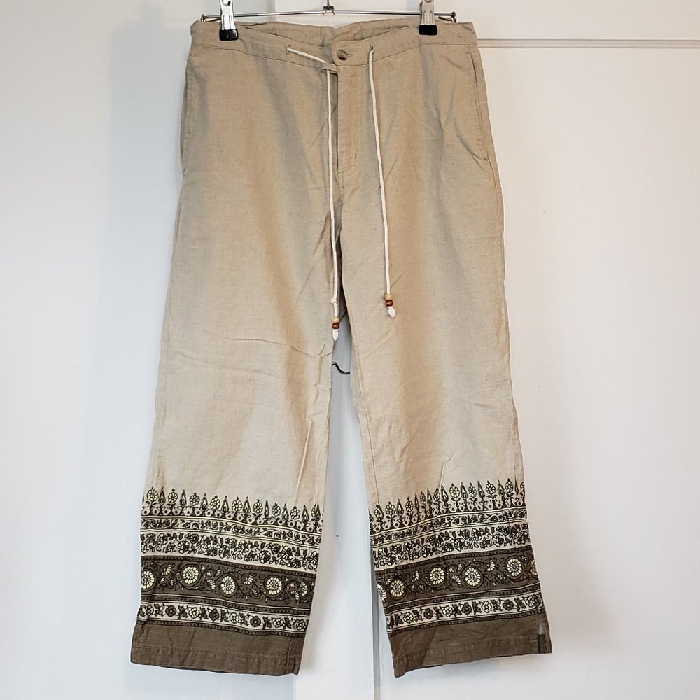 Columbia Linen Capri Culottes sz Small